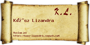 Kész Lizandra névjegykártya